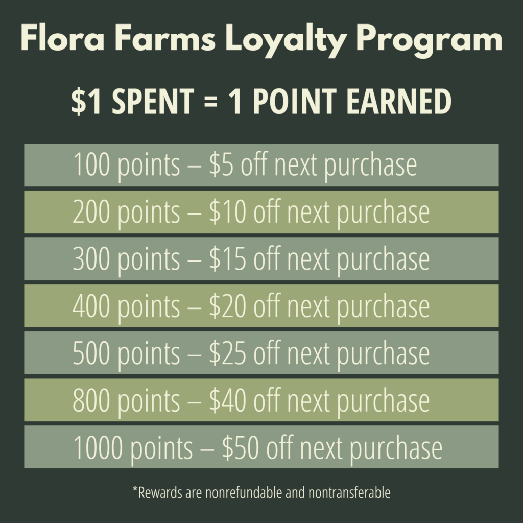 Flora Farms dispensary loyalty program